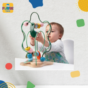 Labyrinthe de Perles en Bois - Fruits Colorés