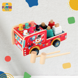 Camion éducatif Montessori en bois pour les enfants